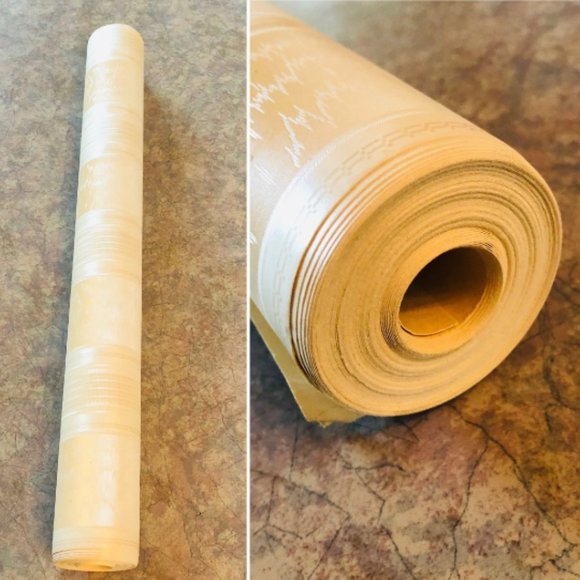 80's Striped Faux Bois Wallpaper - 80's Wallpaper - 3/4 roll - 20.5" wide - Picture 1 of 9